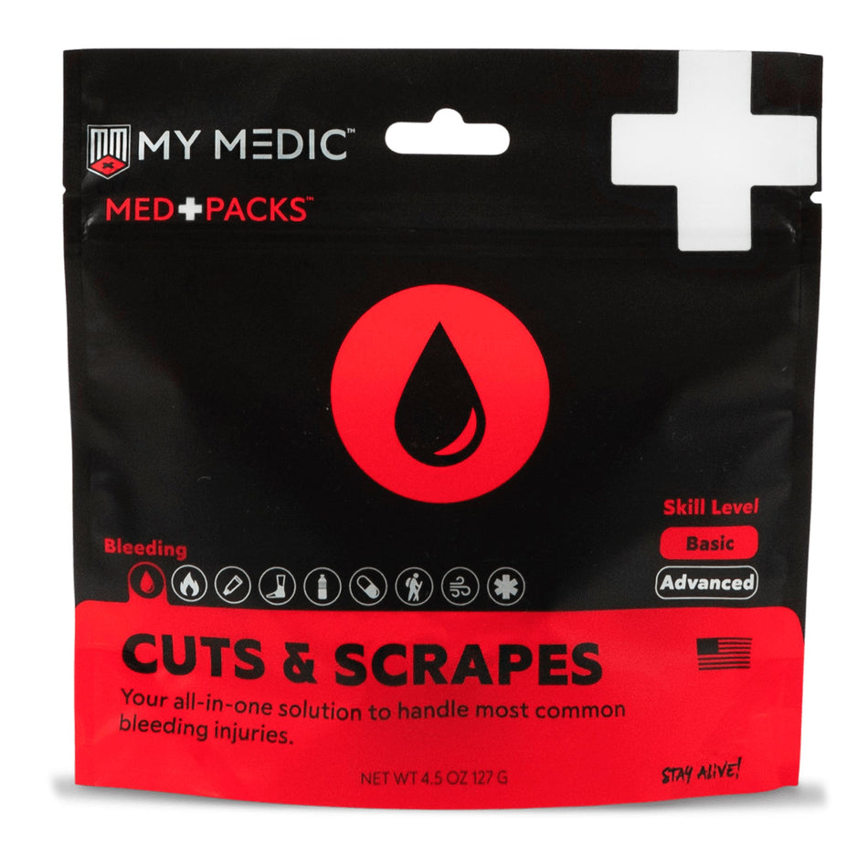 My Medic Med Packs First Aid Kit for Cuts, Scrapes � Emergency Supplies in Portable Pouch-First Aid Kit My Medic� MED PACKS Cuts and Scrapes Pouch