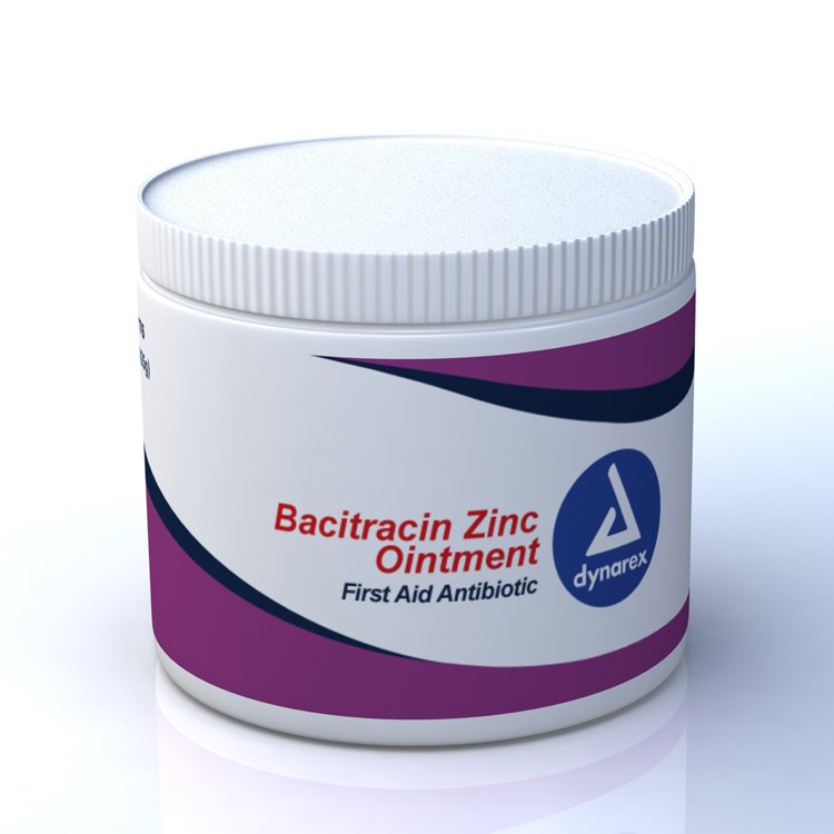 dynarex Bacitracin Zinc First Aid Antibiotic, 15 oz. Jar-First Aid Antibiotic Ointment 15 oz. Jar