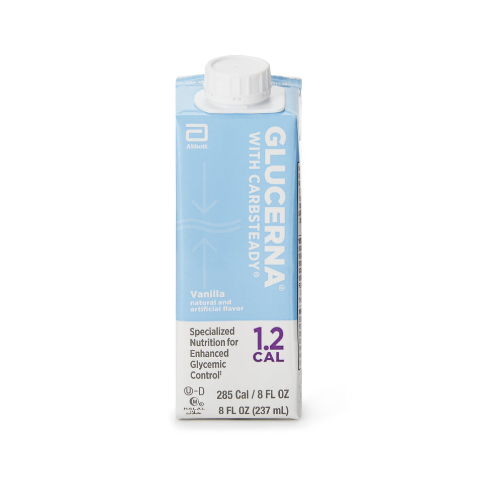 Glucerna 1.2 Cal Vanilla Specialized Nutrition for Enhanced Glycemic Control, 8-ounce carton-Oral Supplement Glucerna 1.2 Cal Vanilla Flavor Liquid 8 oz. Reclosable Carton