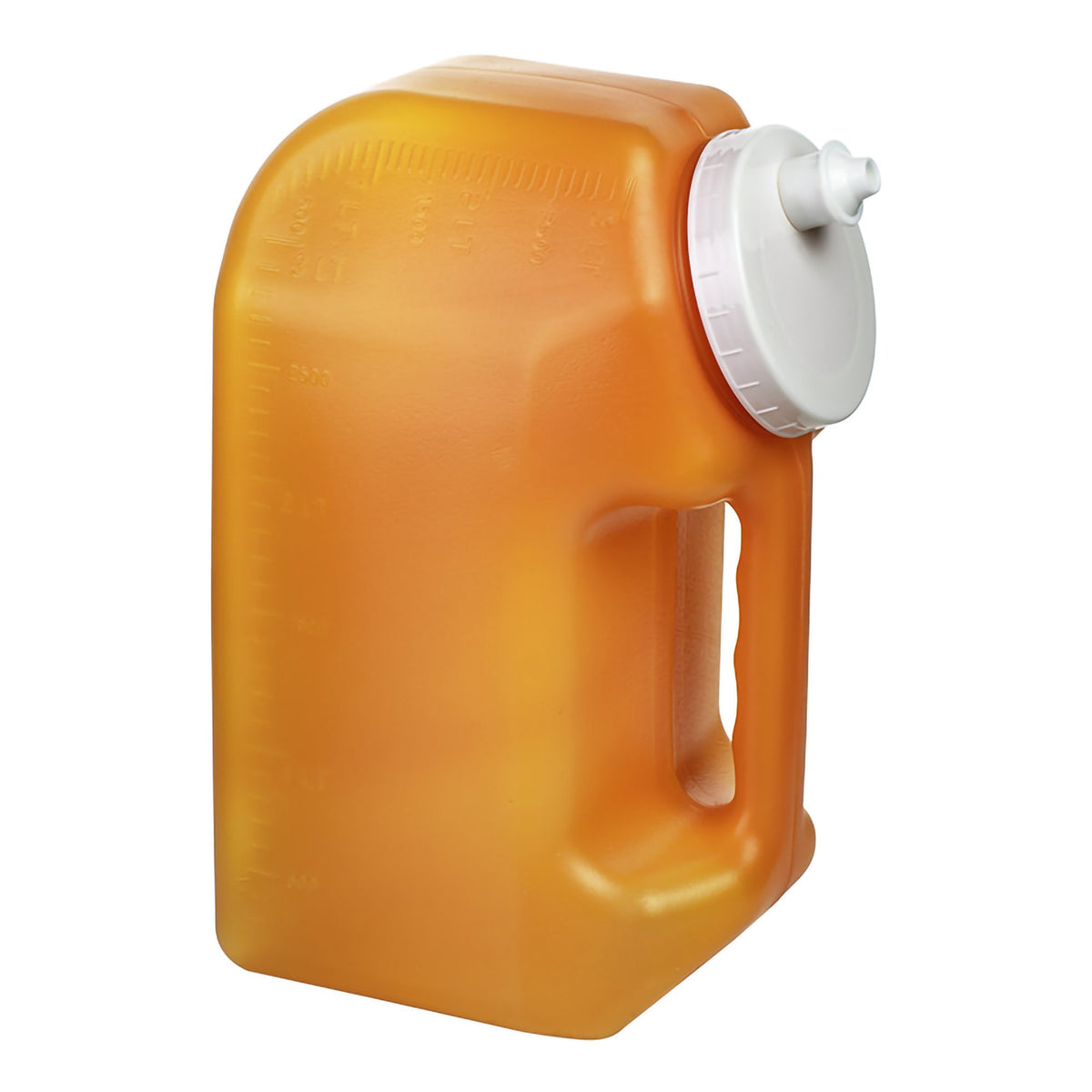 Urisafe 24 Hour Urine Specimen Collection Container, 3,000 mL-"24 Hour Urine Specimen Collection Container Urisafe 4-1/2 X 6-1/4 X 9-5/8 Inch 3,000 mL (101 oz.) Screw Cap Unprinted NonSterile"
