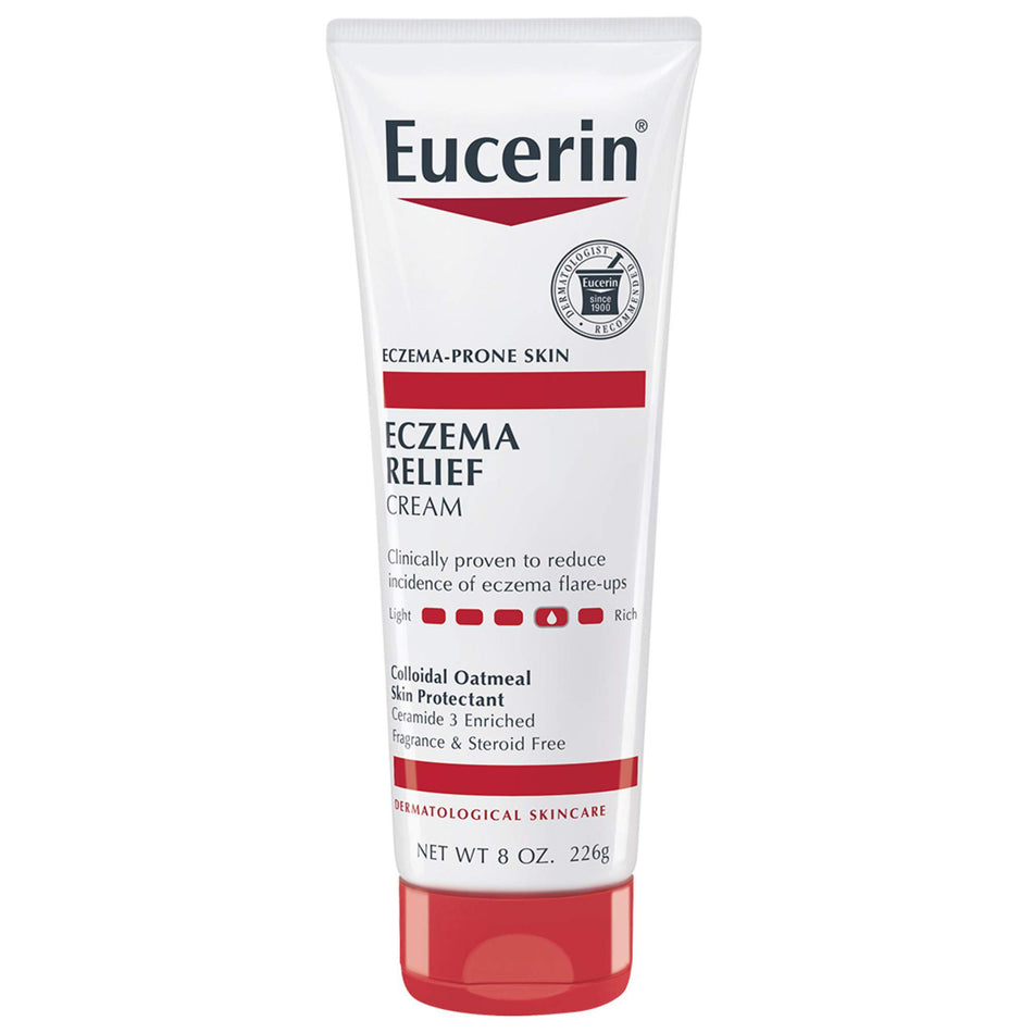 Eucerin� Eczema Relief Cream, 8 oz.-Eczema Cream Eucerin� Eczema Relief 8 oz. Tube Unscented Cream