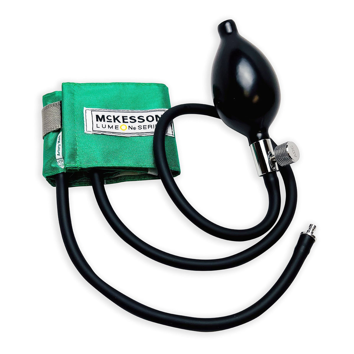 McKesson Lumeon Blood Pressure Cuff and Bulb, Nylon Cuff, Small Cuff, Green, 13.9 19.5 cm, Arm, Child-Reusable Blood Pressure Cuff and Bulb McKesson LUMEON 13.9 to 19.5 cm Arm Nylon Cuff Child Cuff