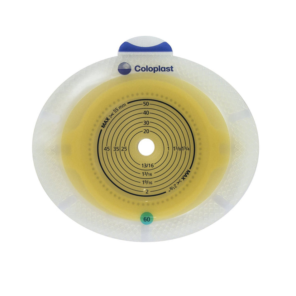 SenSura Xpro Click Ostomy Barrier-"Ostomy Barrier SenSura Click Xpro Trim to Fit, Extended Wear Double Layer Adhesive 60 mm Flange Blue Code System 3/8 to 2-1/4 Inch Opening"