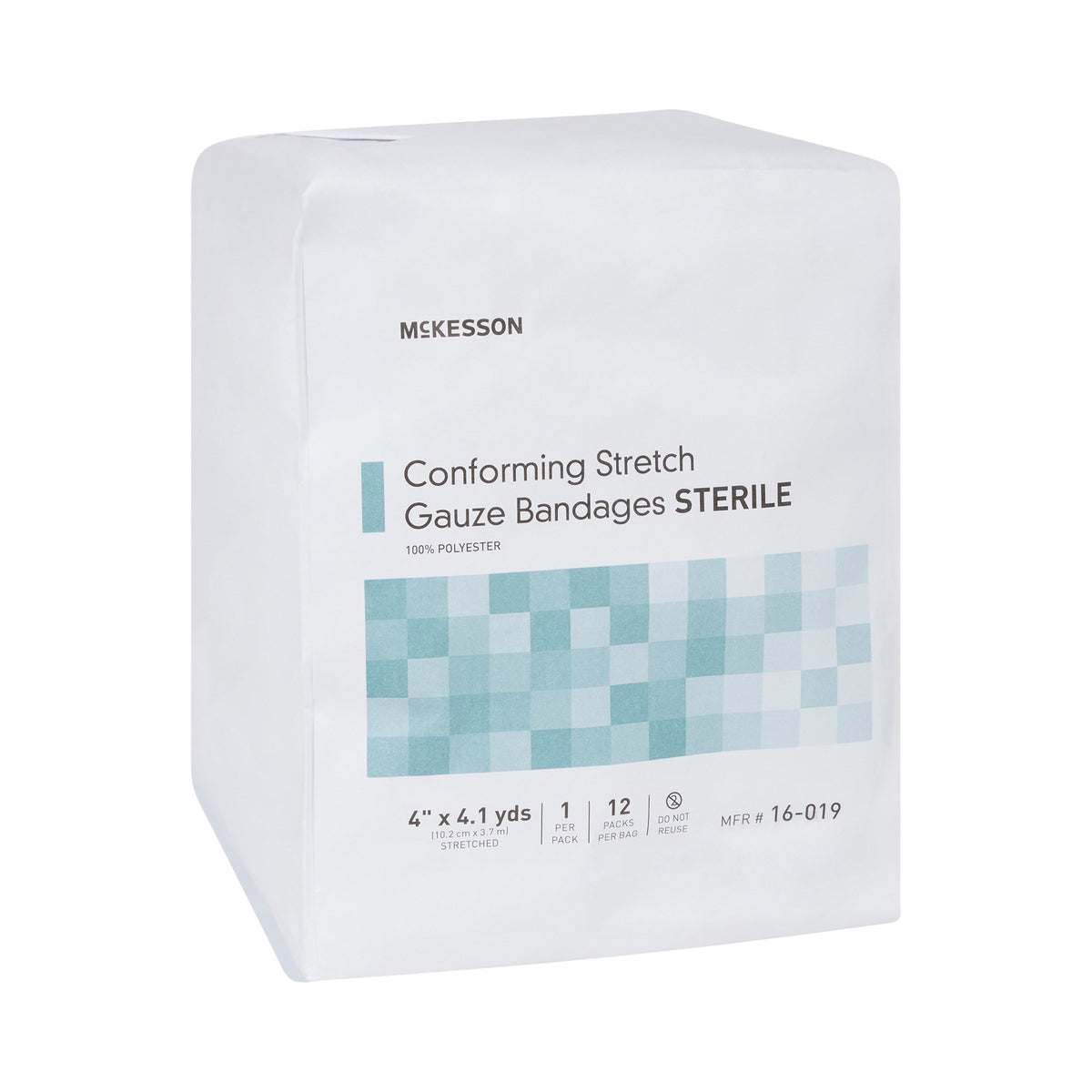 McKesson Sterile Conforming Bandage, 4 Inch x 4-1/10 Yard-Conforming Bandage McKesson 4 Inch X 4-1/10 Yard Sterile 1 per Pack
