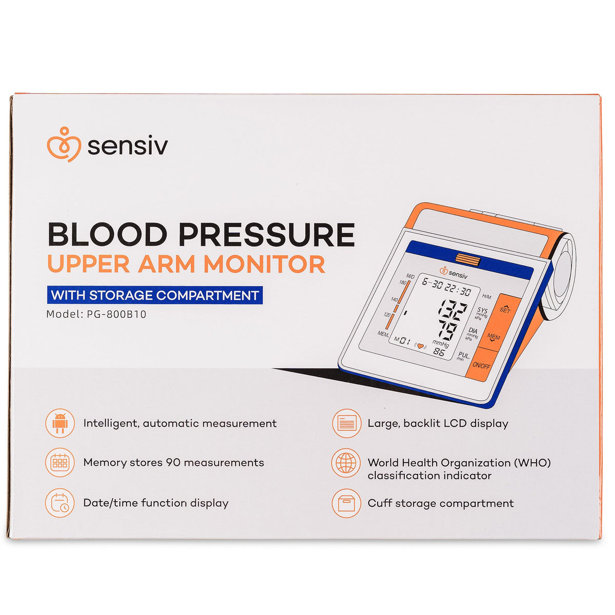 Sensiv Upper Arm Blood Pressure Monitor-Digital Blood Pressure Monitor Sensiv Desk Model