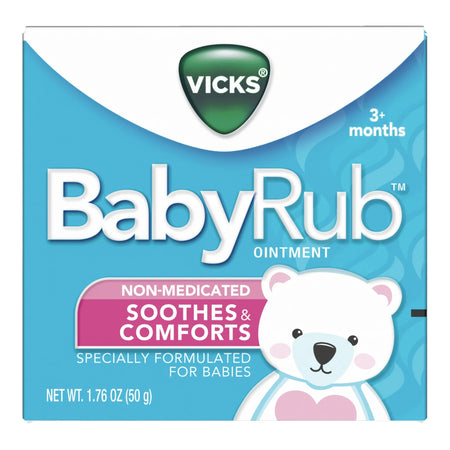Vicks BabyRub Soothing Ointment-Children's Chest Rub Vicks BabyRub Ointment 1.7 oz.