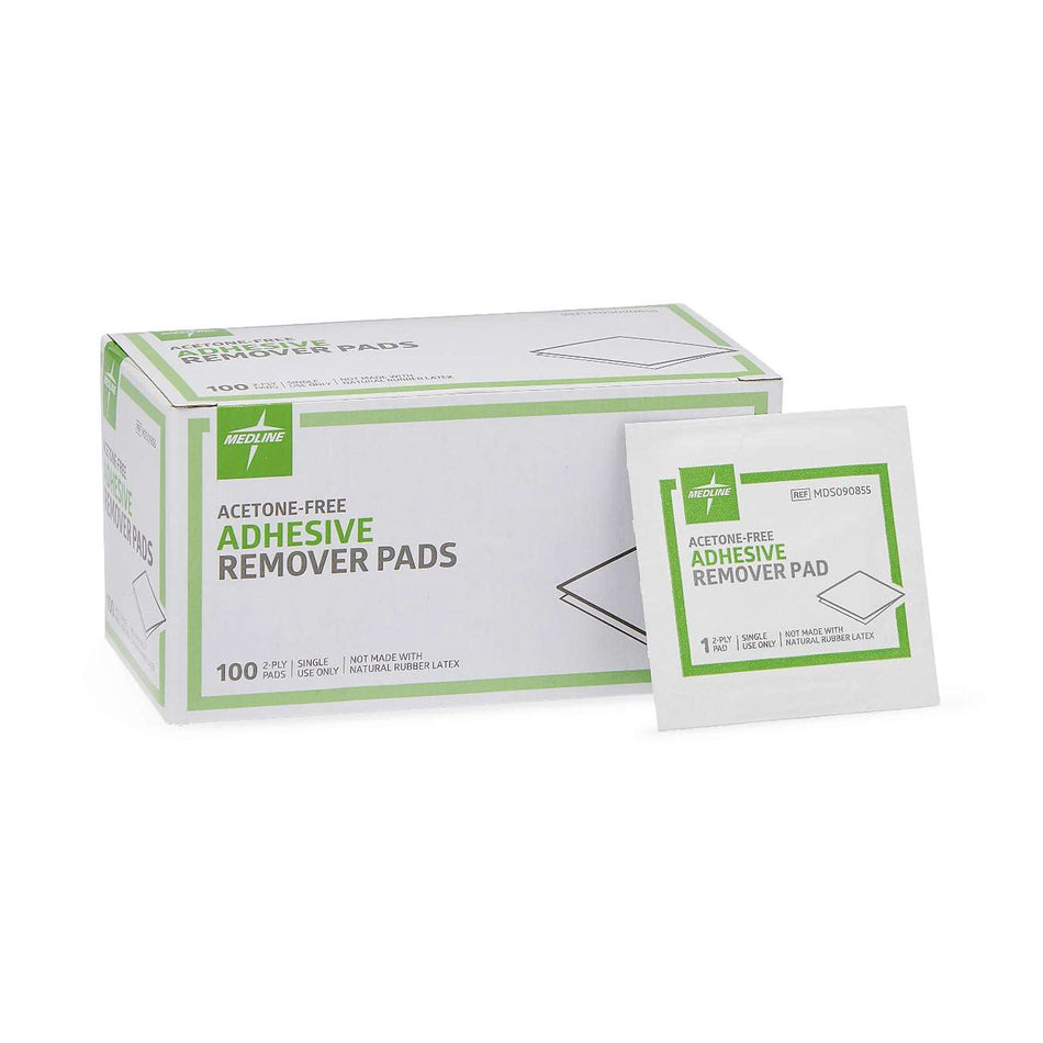Medline� Adhesive Remover, 1� x 1� Inch Wipe-Adhesive Remover Pad