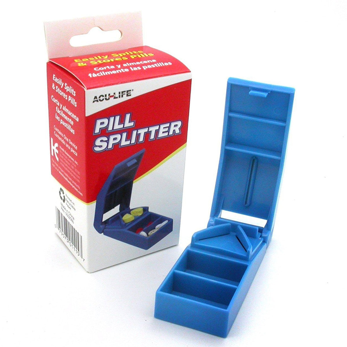 Acu-Life Pill Cutter-Pill Cutter Acu-Life Hand Operated Blue