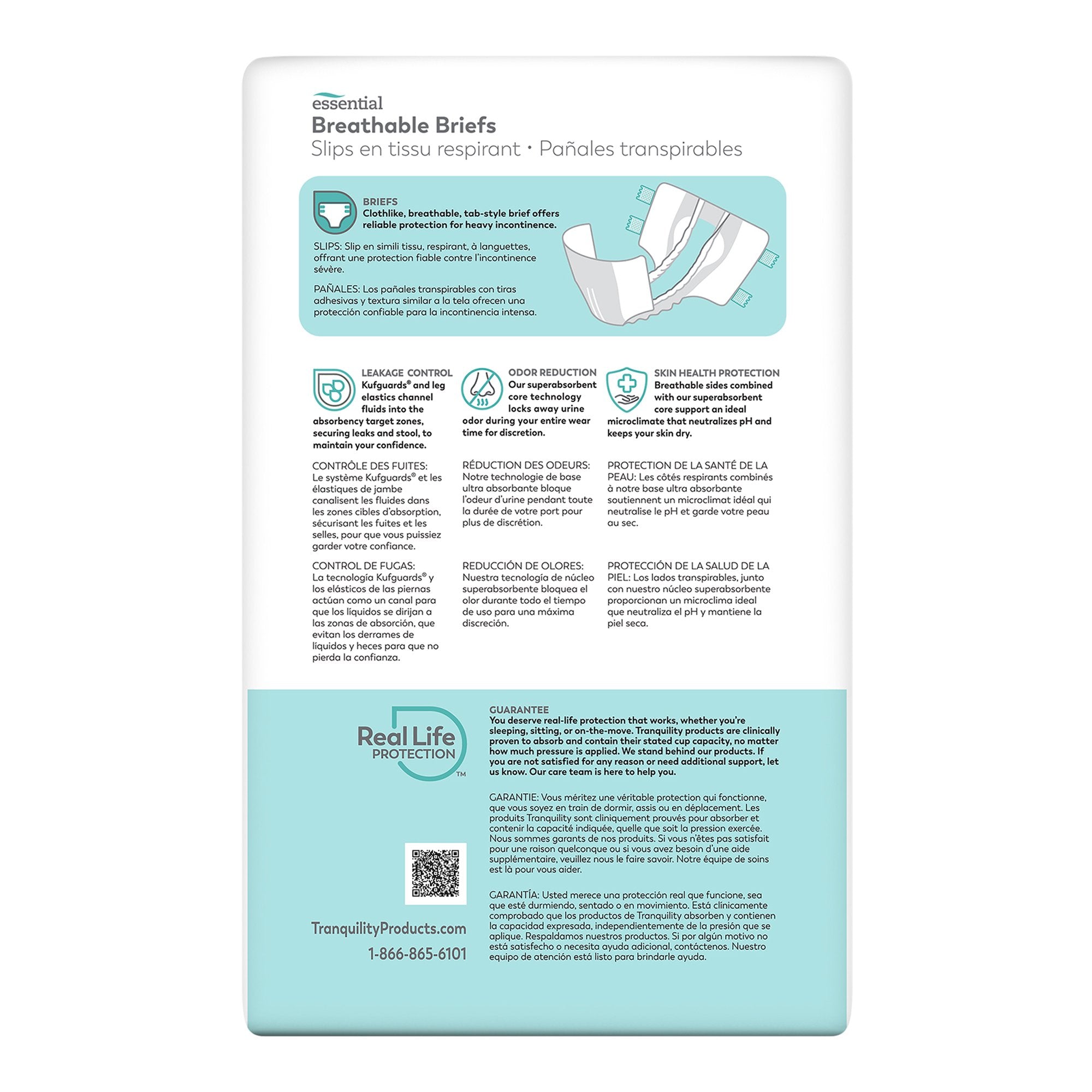 Tranquility® Essential Heavy Incontinence Brief, Small - Incontinence>Adult Briefs and Protective Undergarments - Principl...