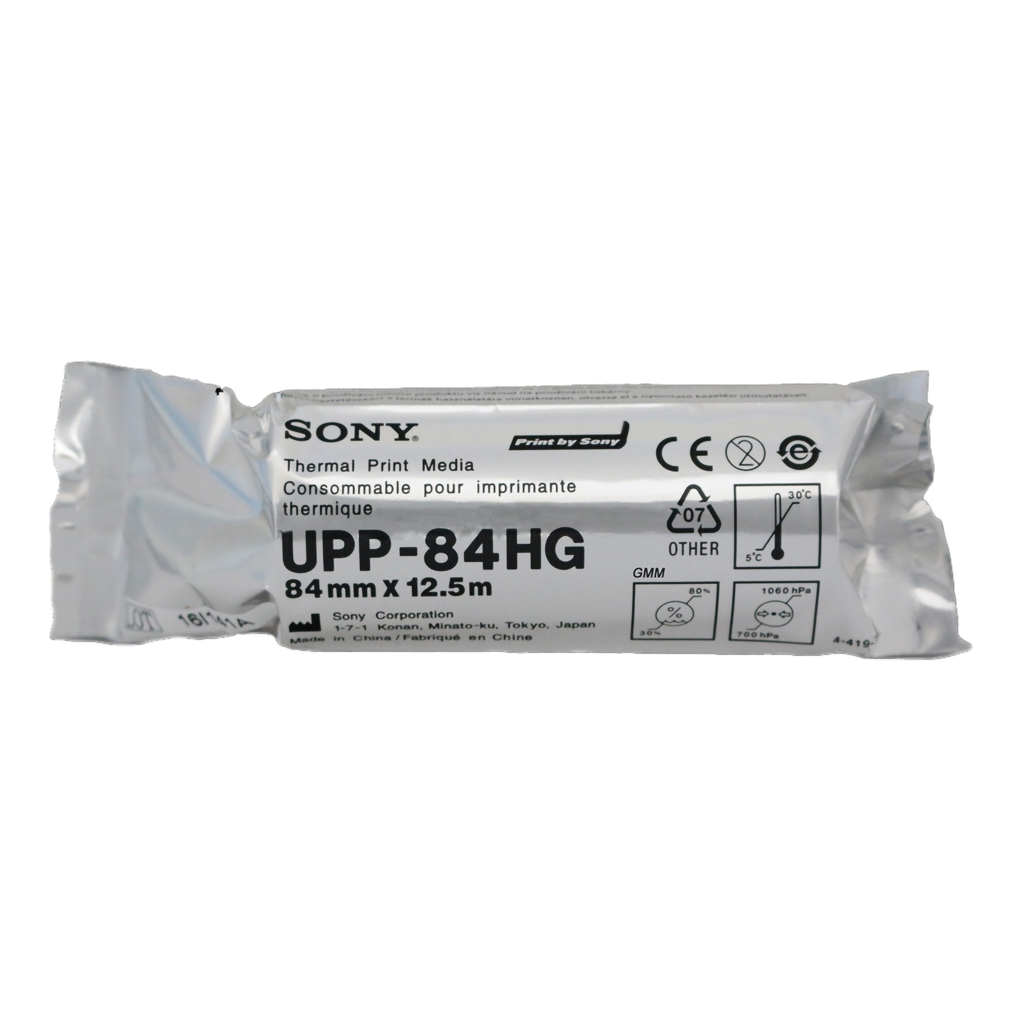 Thermal Printer Paper Sony® 104 Prints 84 mm X 12-1/2 Meter Black / White - Nurse's Station and Office Supplies>Copy and P...