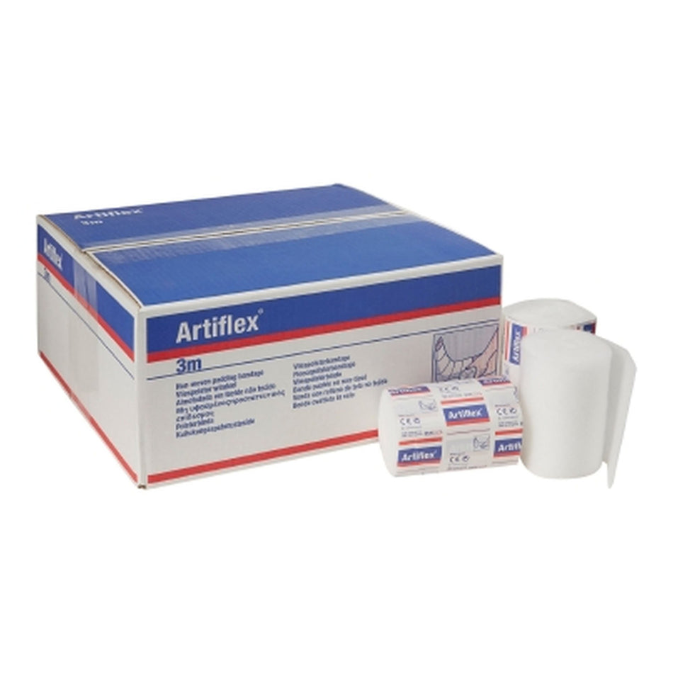 Artiflex White Polyester / Polypropylene / Polyethylene Undercast Padding Bandage, 15 Centimeter x 3 Meter-Orthopedic Padding Roll Undercast Artiflex 5.9 Inch X 3.3 Yard Polyester / Polypropylene / Polyethylene NonSterile