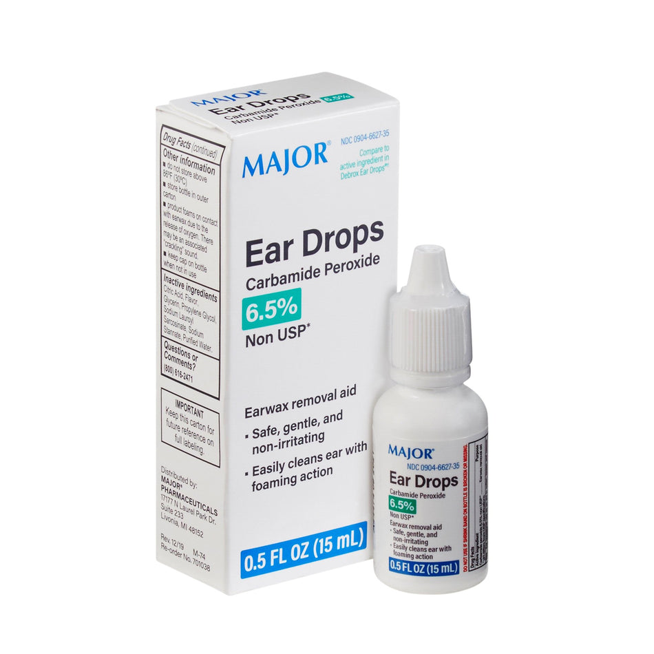 Generic Debrox Earwax Remover, 0.5 Fl. Oz.-Ear Wax Remover Generic Debrox 0.5 oz. Otic Drops 6.5% Strength Carbamide Peroxide