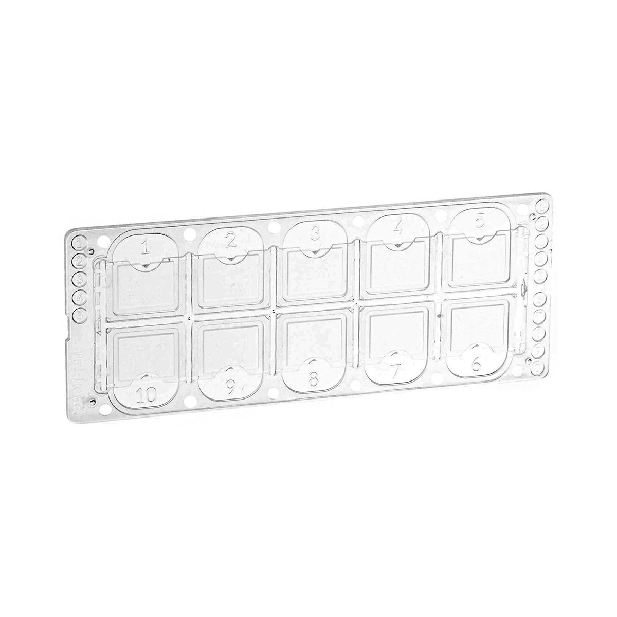 McKesson Acrylic Microscope Precision Cell Slide, 10-Chamber-Urinalysis Microscope Slide McKesson Plain