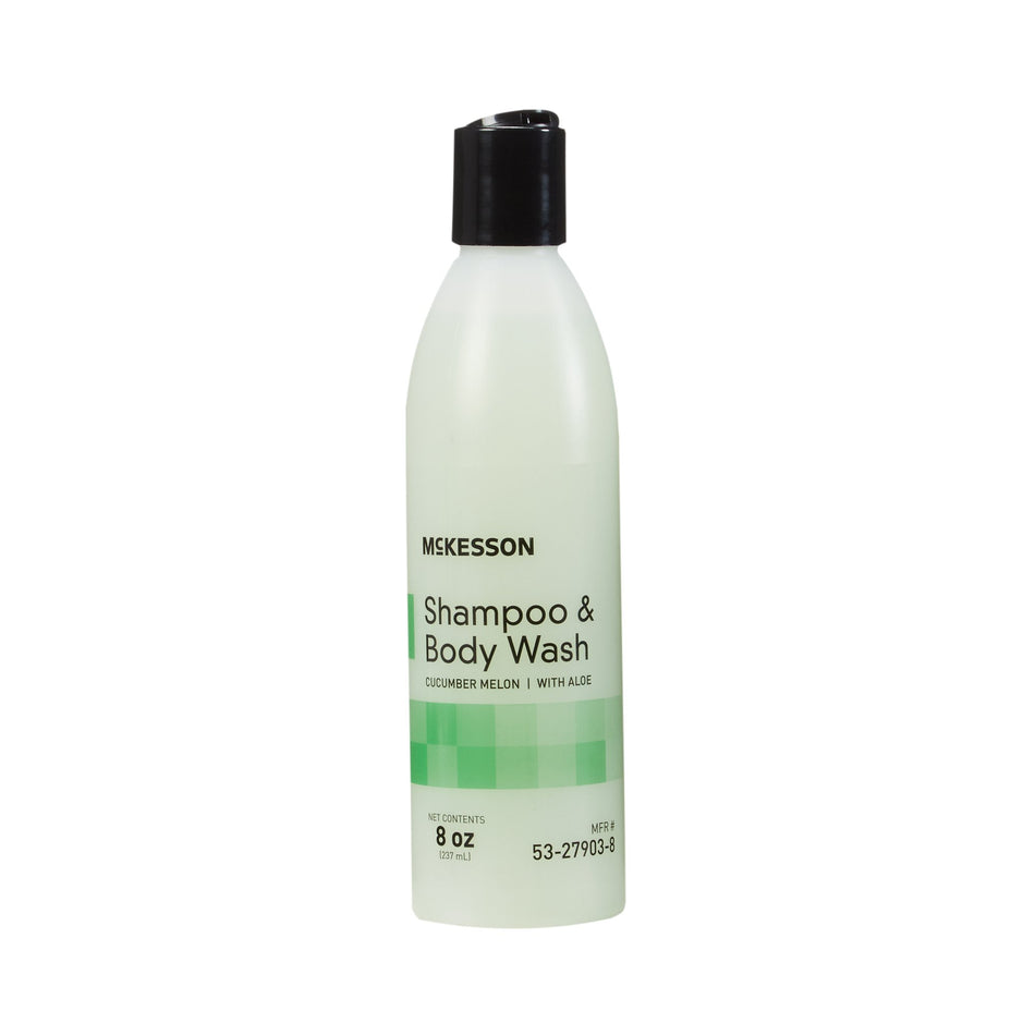 McKesson Shampoo and Body Wash, Cucumber Melon Scent, 8 oz. Squeeze Bottle-Shampoo and Body Wash McKesson 8 oz. Flip Top Bottle Cucumber Melon Scent
