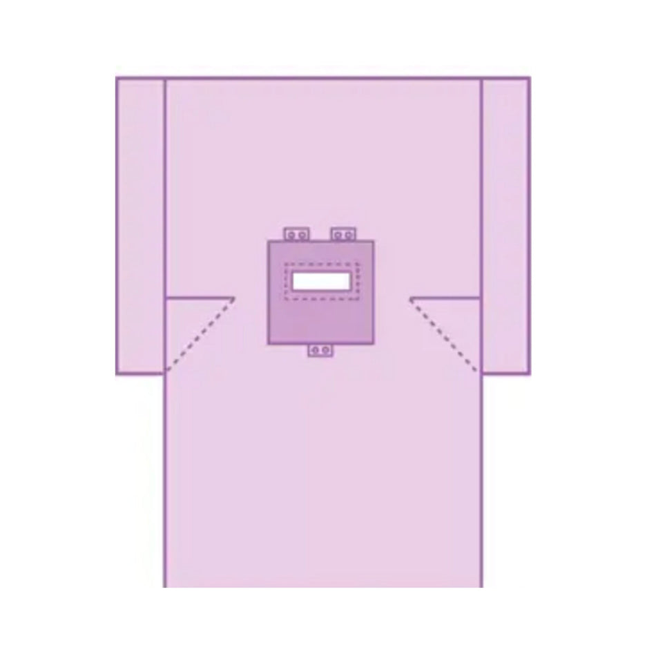 Cardinal Health� Sterile Transverse Laparotomy Abdominal Drape, 77 x 122 Inch-Abdominal Drape Transverse Laparotomy Drape 100 W X 77 W X 122 L Inch Sterile