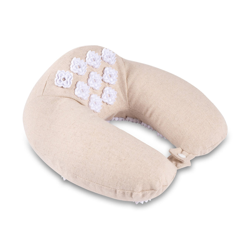 Kanjo Memory Foam Travel Acupressure Neck Pillow-Acupressure Neck Pillow Kanjo 5 X 12 X 13 Inch
