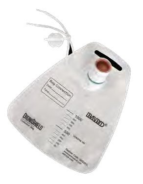 Dignishield® SMS Stool Management System Collection Bag-Rectal Collection Pouch Dignishield® SMS One-Piece System Closed End