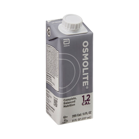 Osmolite 1.2 Cal Complete, Balanced Nutrition, 8-ounce carton-Tube Feeding Formula Osmolite 1.2 Cal Unflavored Liquid 8 oz. Reclosable Carton