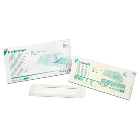 3M Tegaderm Transparent Film Dressing, 4 x 10 Inch-Transparent Film Dressing 3M Tegaderm 4 X 10 Inch Frame Style Delivery Rectangle Sterile
