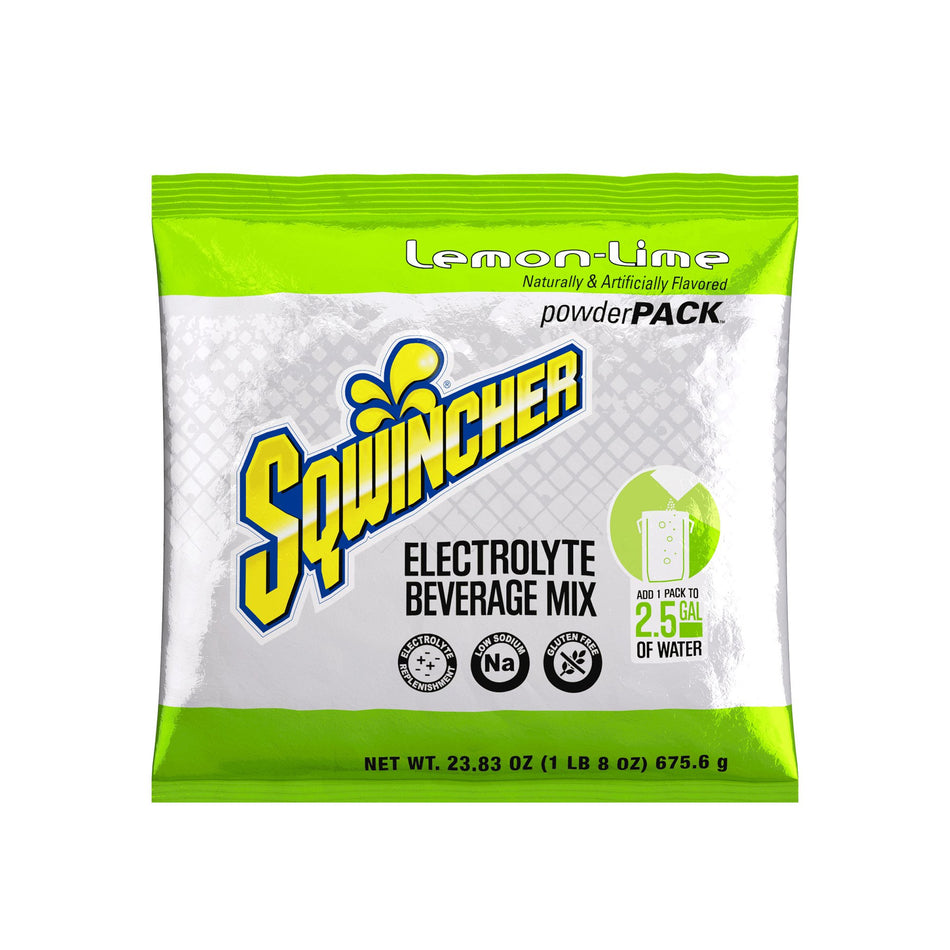 Sqwincher� Powder Pack� Lemon-Lime Electrolyte Replenishment Drink Mix-Oral Electrolyte Solution Sqwincher� Powder Pack� Lemon-Lime Flavor 23.83 oz. Electrolyte
