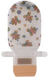 Assura® ColoKids™ Teddy Bear Design Colostomy Pouch, Purple Match - Ostomy>Ostomy Pouches - Coloplast