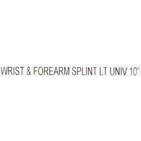 McKesson Left Wrist / Forearm Splint, One Size Fits Most-Wrist / Forearm Brace McKesson Aluminum / Nylon / Foam / Flannelette Left Hand Black / Blue One Size Fits Most