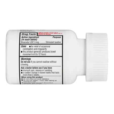 Foster & Thrive Laxative Bisacodyl USP 5 mg Tablets-Laxative Foster & Thrive Tablet 100 per Bottle 5 mg Strength Bisacodyl USP