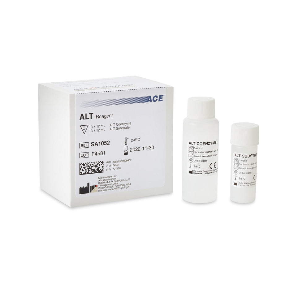Ace General Chemistry Reagent for use with Ace Axcel / Ace Alera Clinical Chemistry Systems, Alanine Aminotransferase (ALT)-General Chemistry Reagent Alanine Aminotransferase (ALT) For ACE Axcel / ACE Alera Clinical Chemistry Systems 450 Tests