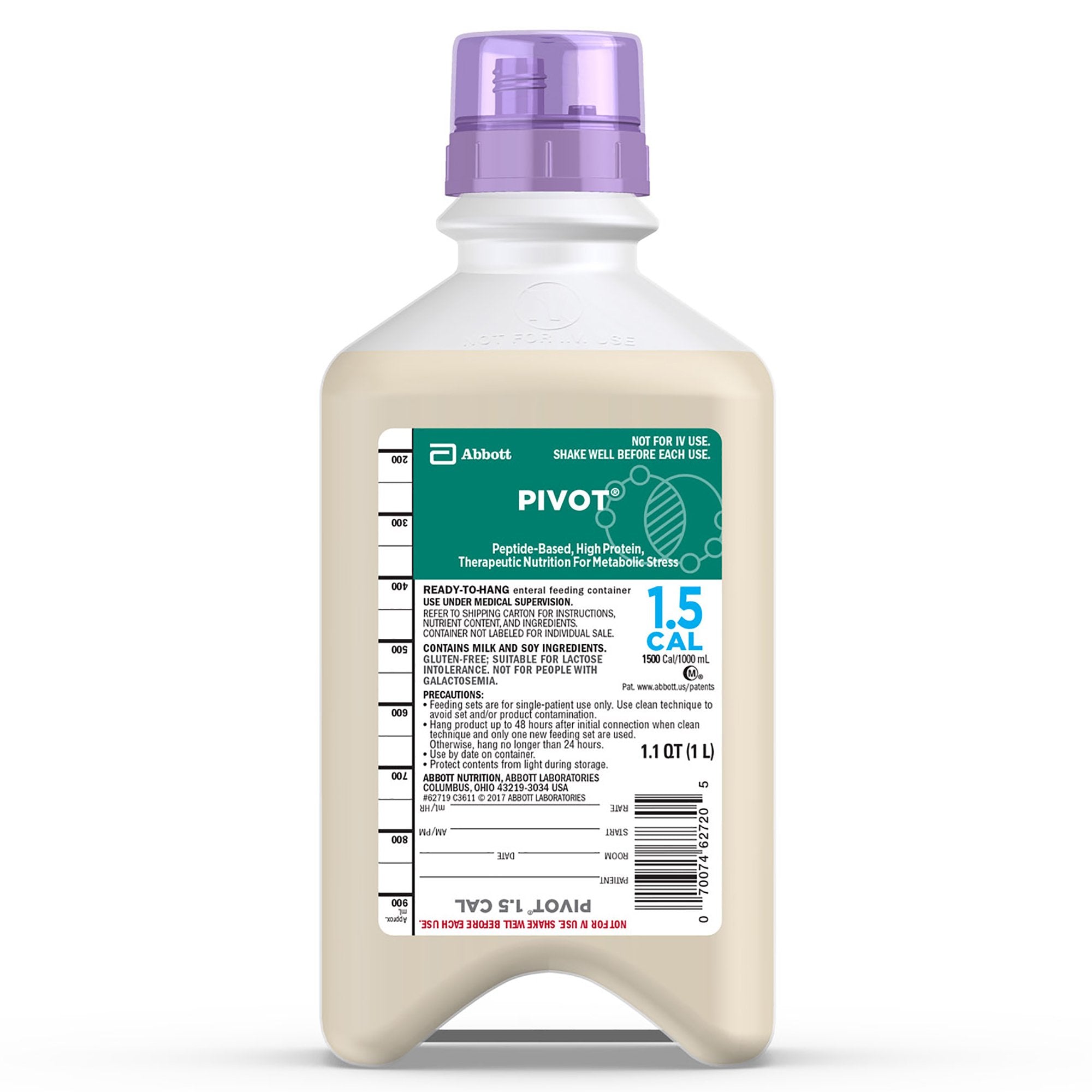 Pivot® 1.5 Cal Tube Feeding Formula, 33.8-ounce bottle - Nutritionals and Feeding Supplies>Nutritionals>Oral Supplements -...