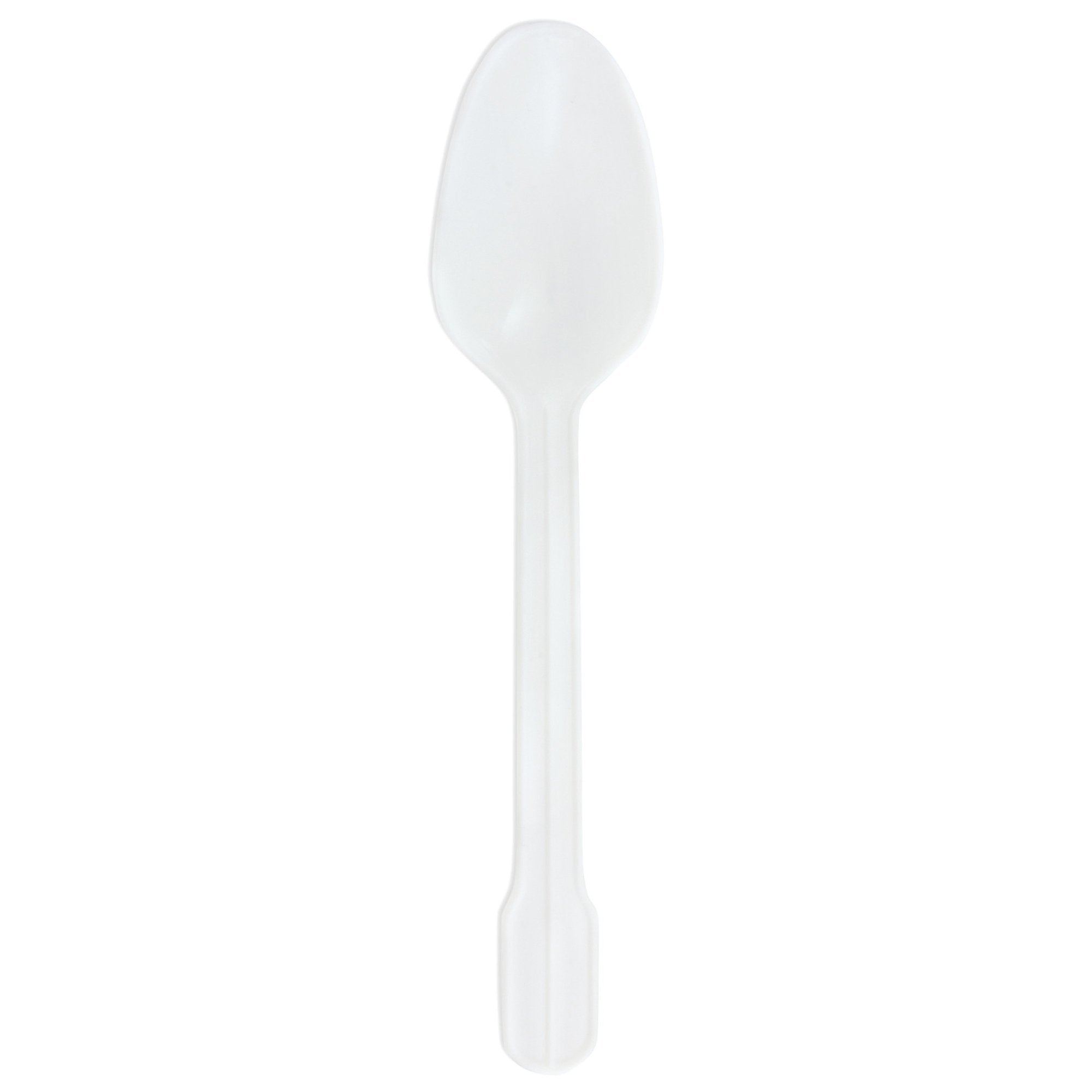 McKesson White Polypropylene Spoon-Teaspoon McKesson General Purpose White Polypropylene