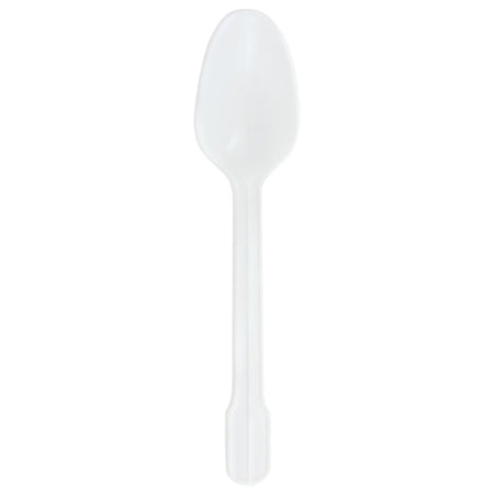 McKesson White Polypropylene Spoon-Teaspoon McKesson General Purpose White Polypropylene