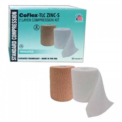 CoFlex® TLC Zinc with Indicators Two-Layer Compression Bandage System - Wound Care>General Wound Care>Compression Bandages...