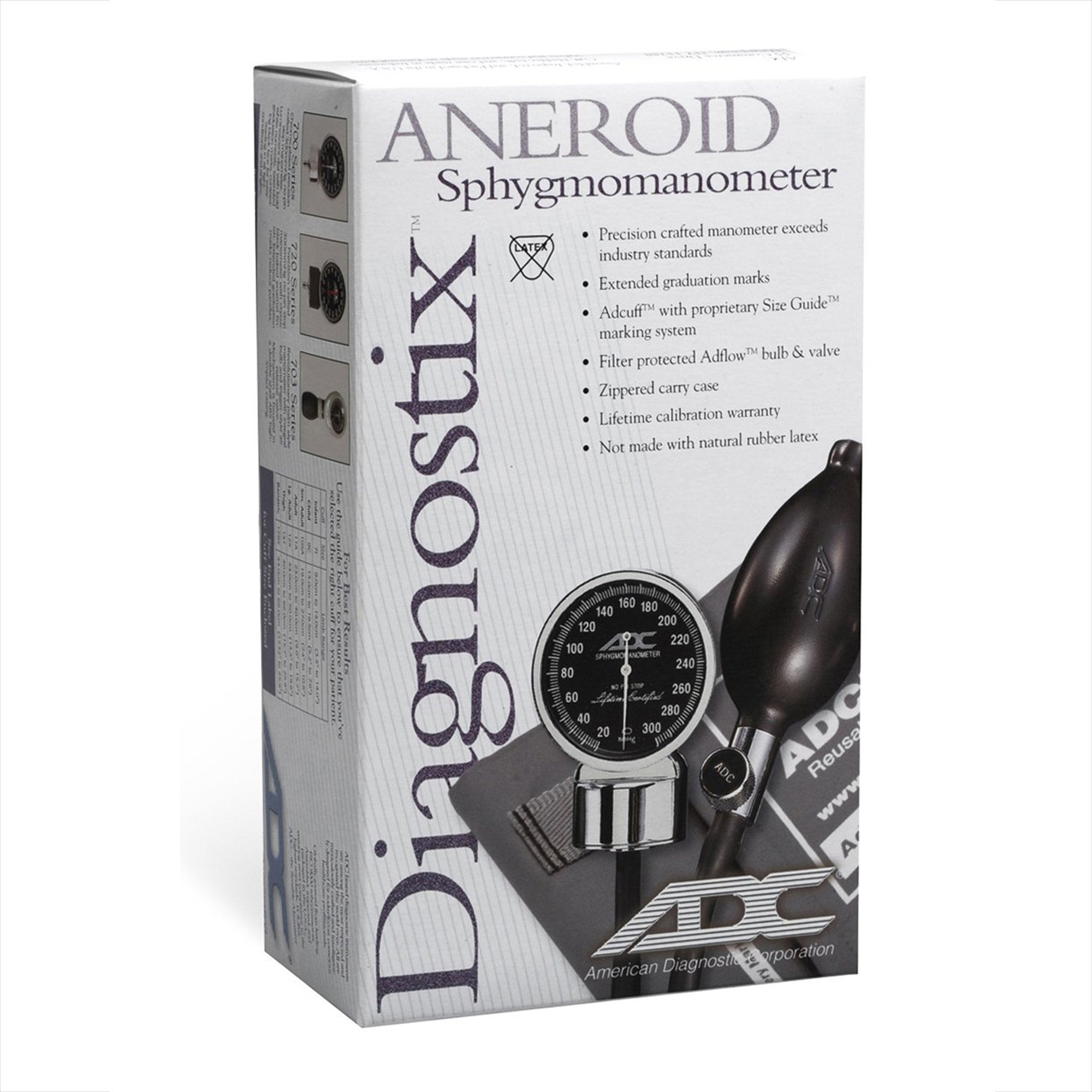 System 5 Portable 5 Cuff Blood Pressure System-"Aneroid Sphygmomanometer Unit System 5 Multiple Sizes Nylon Cuff 13 to 19.5cm, 19 to 27cm, 23 to 40cm, 34 to 50cm, 40 to 66cm Palm Aneroid"