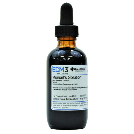 EDM 3 Heathlink Monsel's Solution (Ferric Subsulfate), 2 oz. Dropper Bottle - Clinical Laboratory>Laboratory Equipment>Sli...