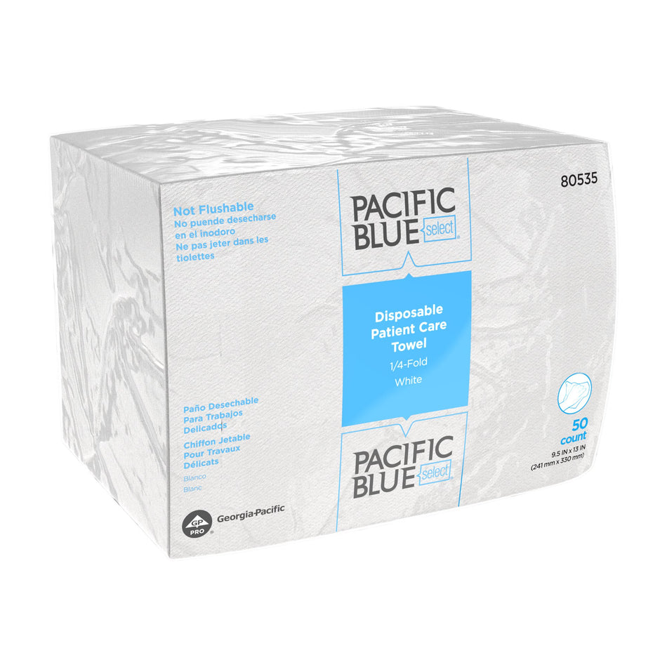 Pacific Blue Select A400 Disposable Washcloths-Washcloth Pacific Blue Select 9-1/2 X 13 Inch White Disposable