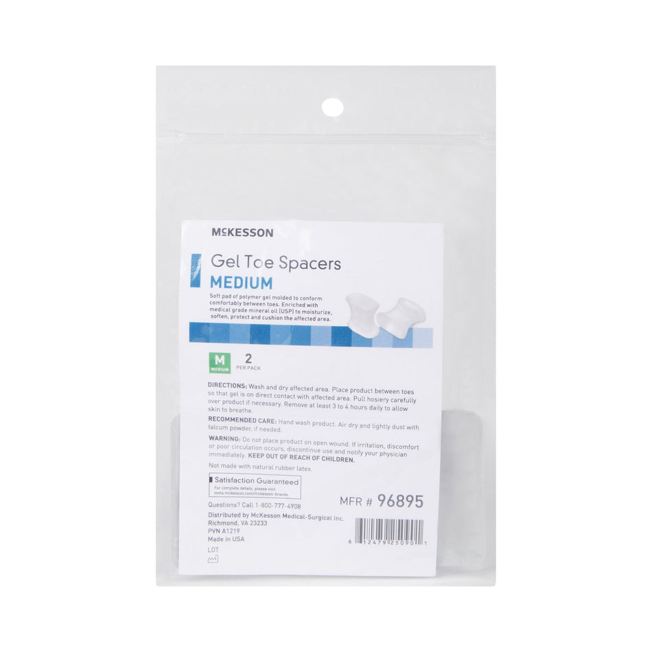 McKesson Gel Toe Spacers, Medium-Toe Spacer McKesson Medium