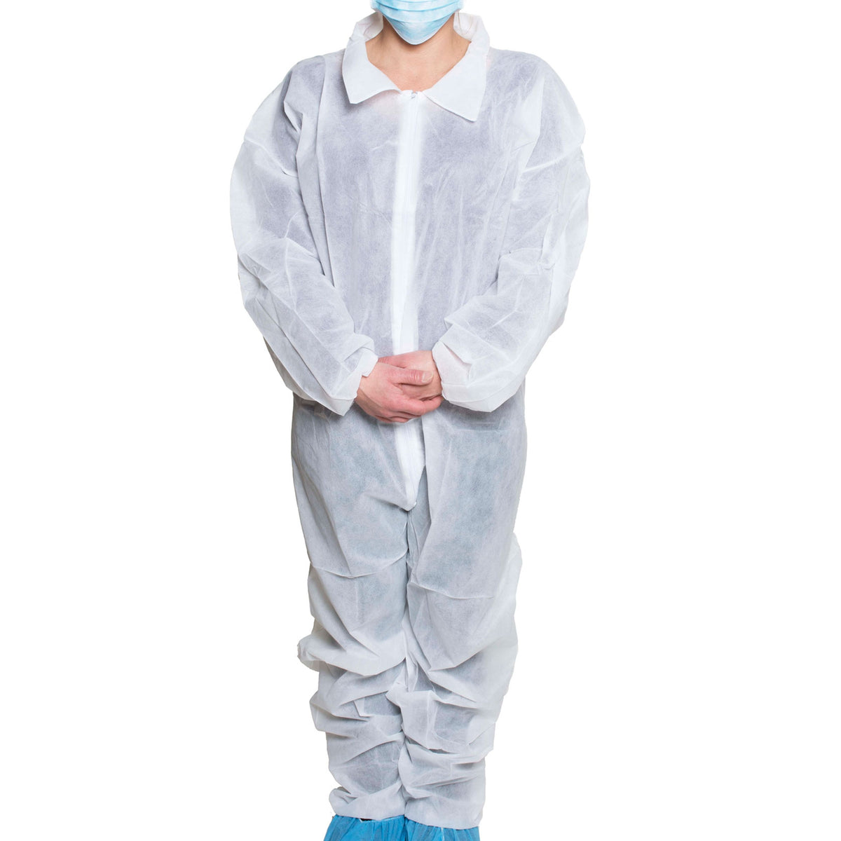 Dukal Coverall, White, X-Large-Coverall Dukal X-Large White Disposable NonSterile