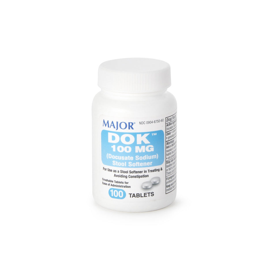 Major® Docusate Sodium Stool Softener - Pharmaceuticals>Over the Counter>Gastrointestinal>Laxatives - Major Pharmaceuticals
