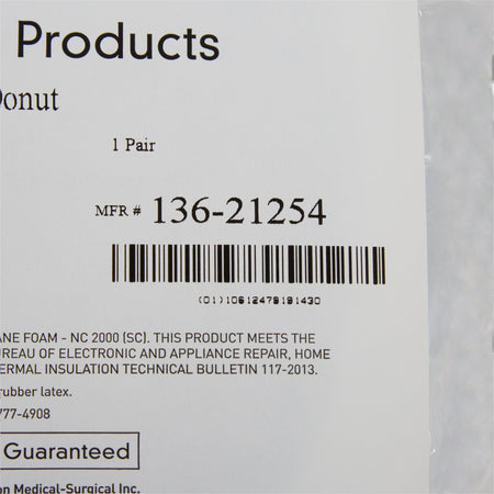 McKesson Doughnut Cushion-Donut Positioner McKesson 9 Inch Diameter Foam Freestanding