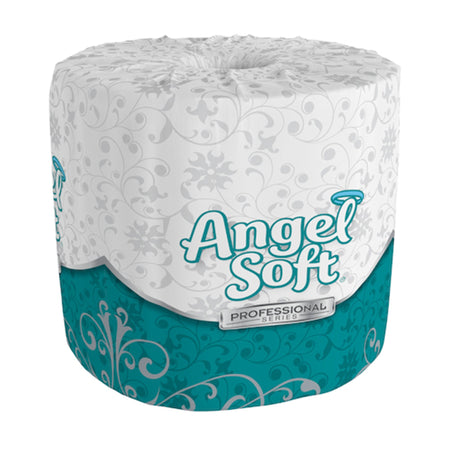 Angel Soft Ultra Professional Series Toilet Paper, Soft, Absorbent, 2-Ply, White-Toilet Tissue Angel Soft Professional Series White 2-Ply Standard Size Cored Roll 450 Sheets 4 X 4-1/20 Inch