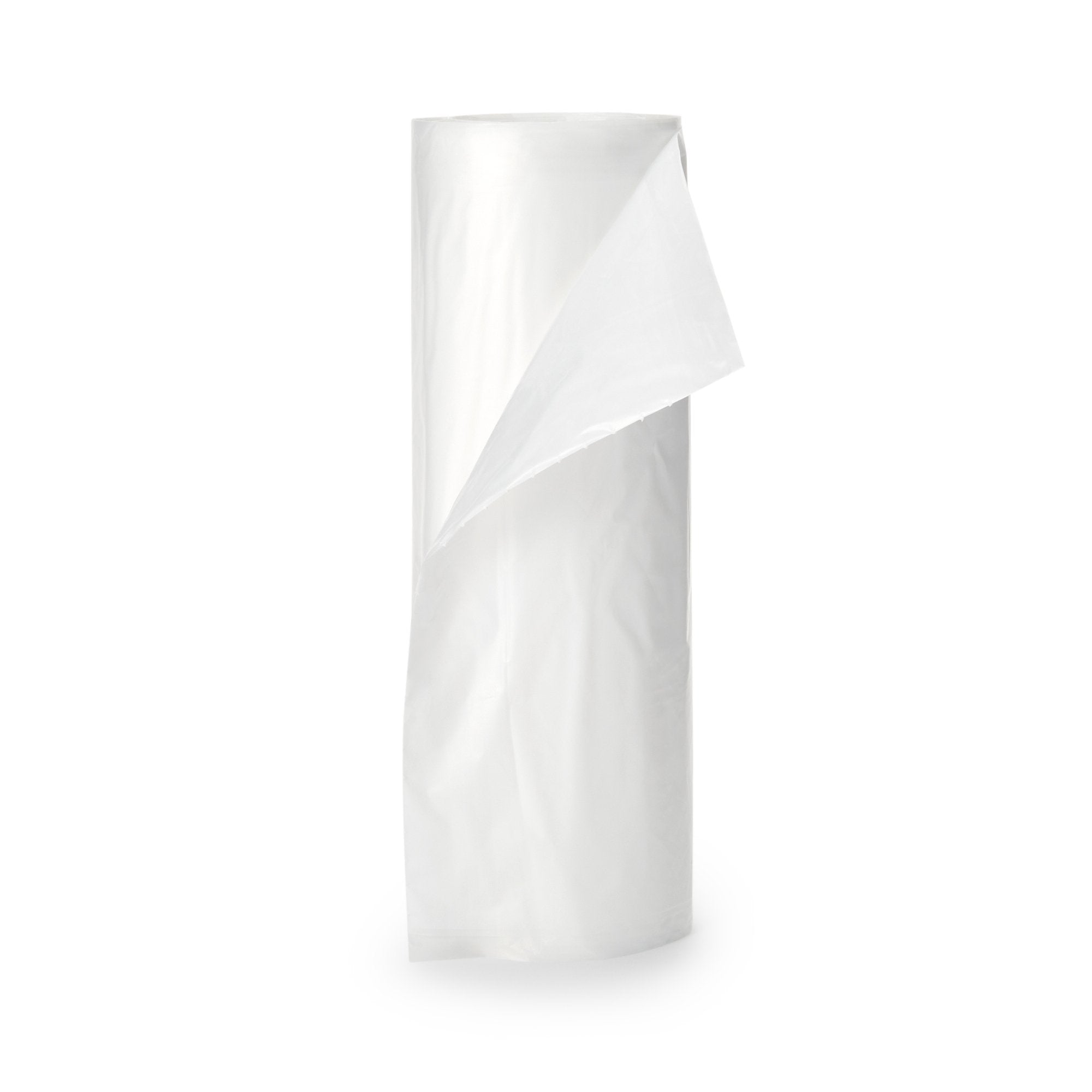 McKesson Extra Heavy Plus Duty Trash Bag, Clear, 45 gal.-Trash Bag McKesson 45 gal. Clear LLDPE 0.90 mil 40 X 46 Inch Star Seal Bottom Coreless Roll