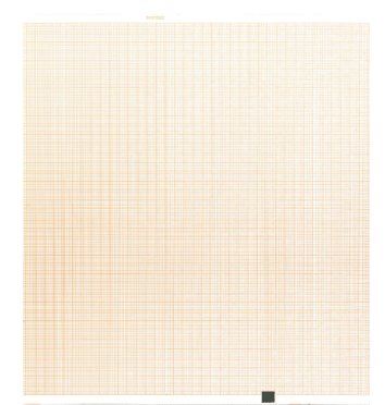 Recording Chart Paper Nihon Kohden™ Z-Fold Orange Grid
