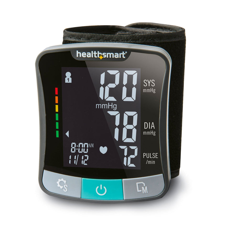 Mabis Blood Pressure Monitor, Digital, Wrist Unit-Home Automatic Digital Blood Pressure Monitor MABIS One Size Fits Most Cuff Nylon Cuff Talking Model