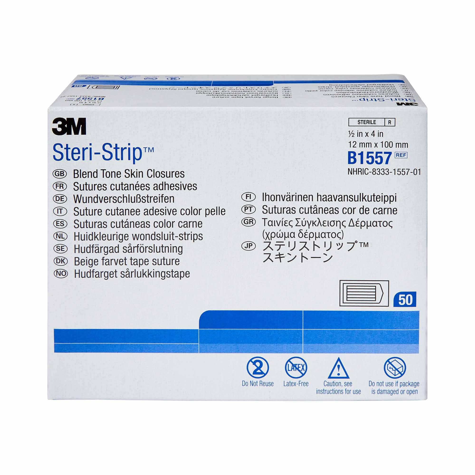 3M Steri-Strip Skin Closure Strips, Sterile, nonwoven - Wound Closure>Skin Closure Strips - Solventum Corporation