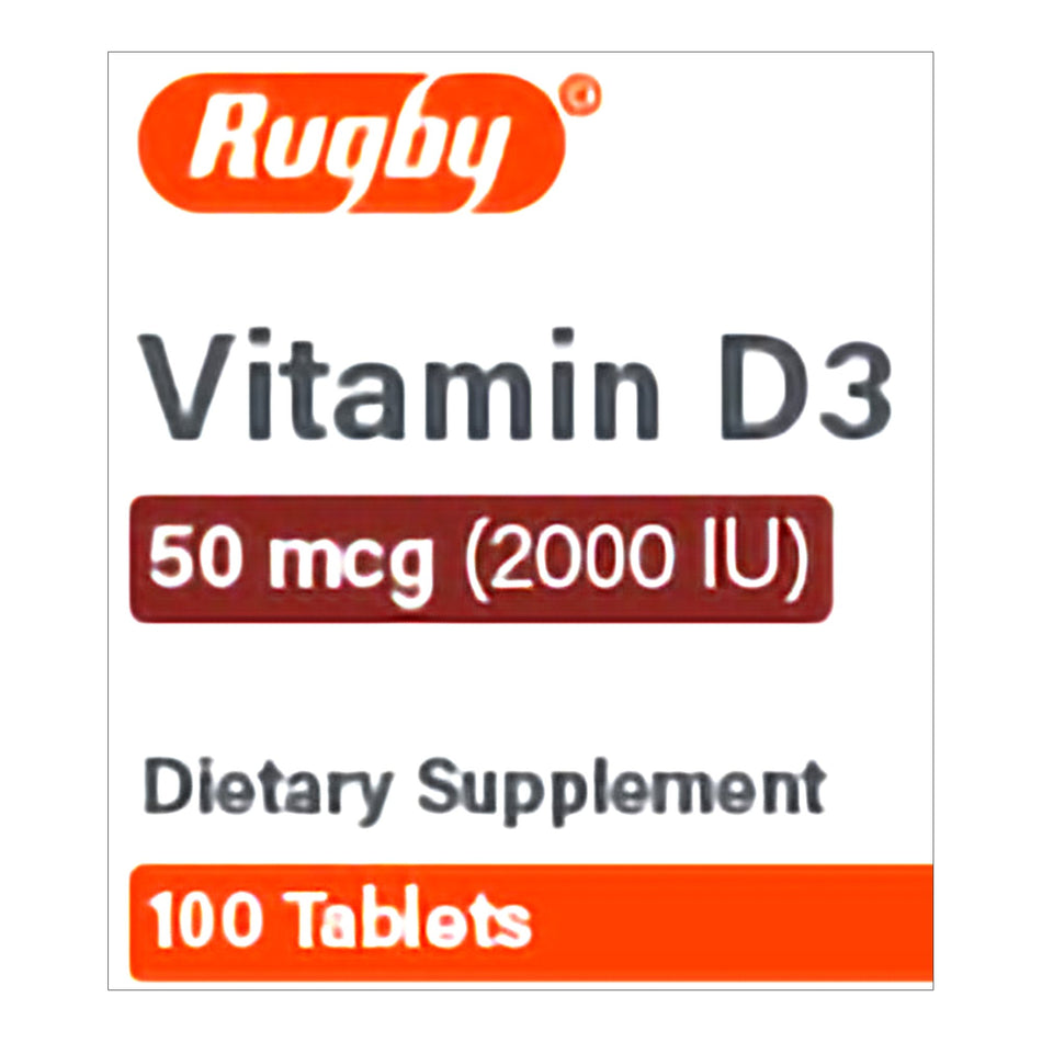 Vitamin Supplement Vitamin D3 50 mcg Strength Tablet 100 per Bottle - Pharmaceuticals>Over the Counter>Nonprescription Vit...