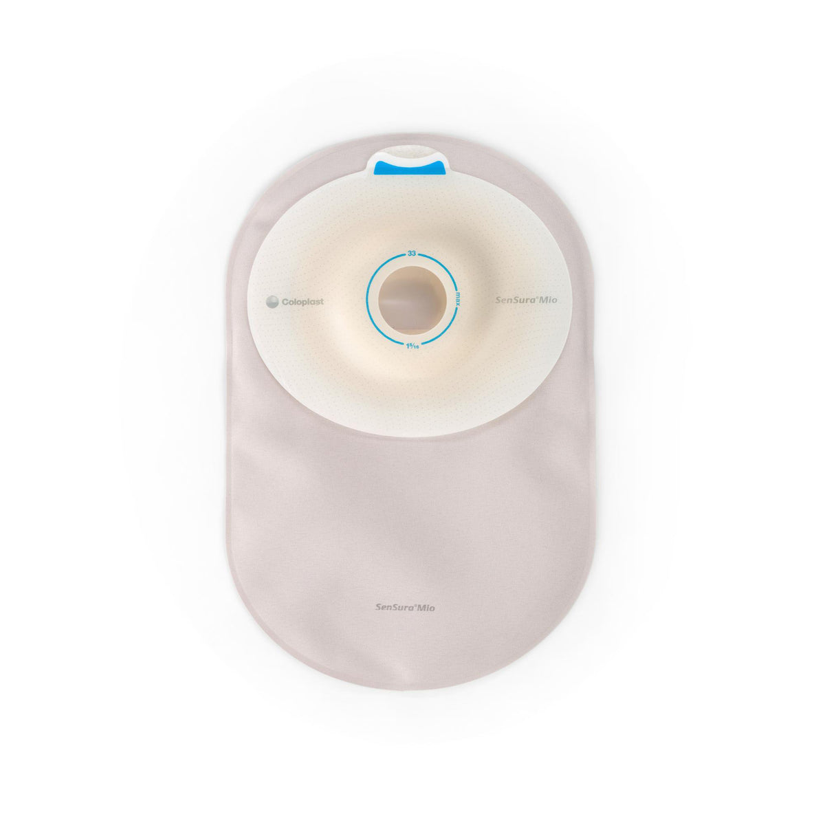 Ostomy Pouch SenSura® Mio Convex One-Piece System 8-1/4 Inch Length, Maxi Deep Convex, Pre-Cut 1 Inch Stoma Closed End