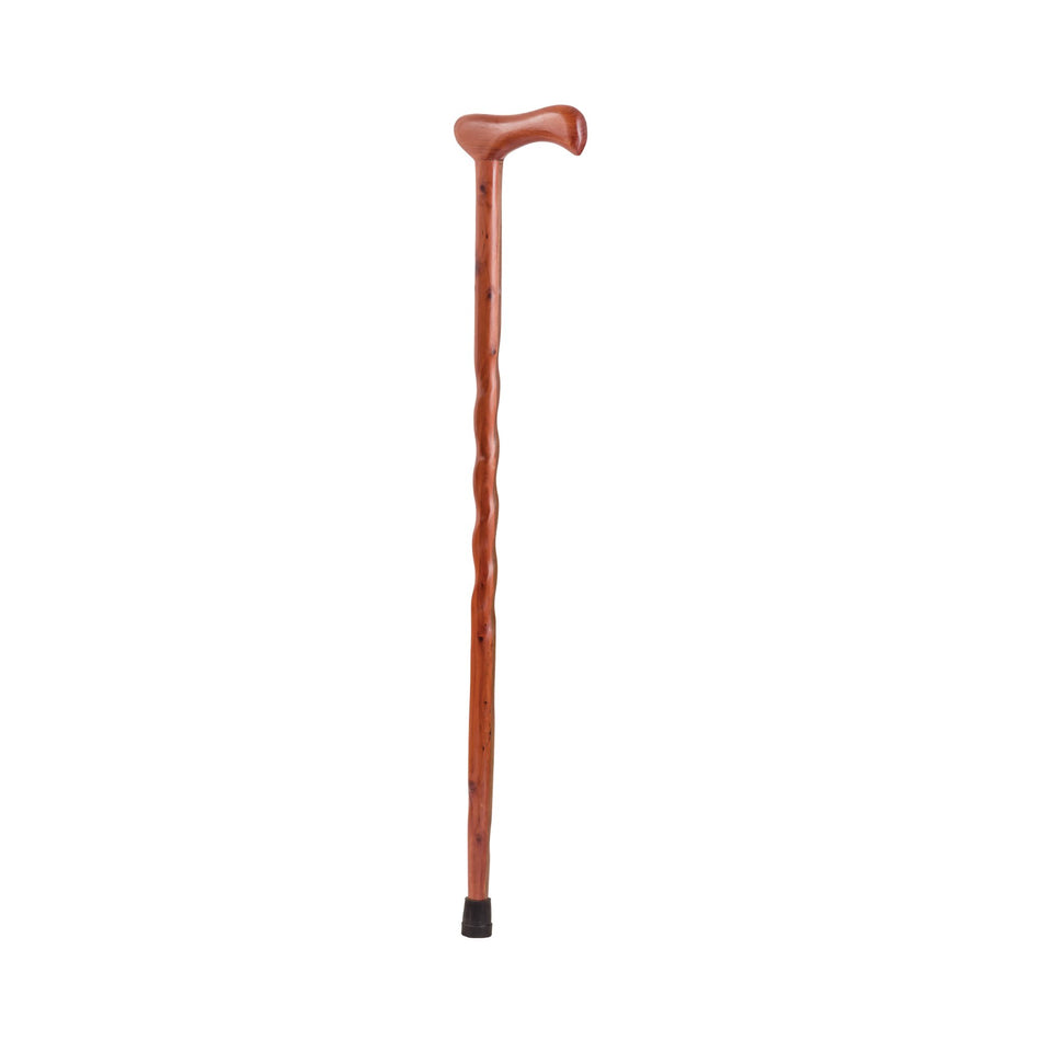Brazos� Twisted Red Cedar Cane with T-Handle, 37-Inch Height-T-Handle Cane Brazos� Twisted Wood 37 Inch Height Red Cedar