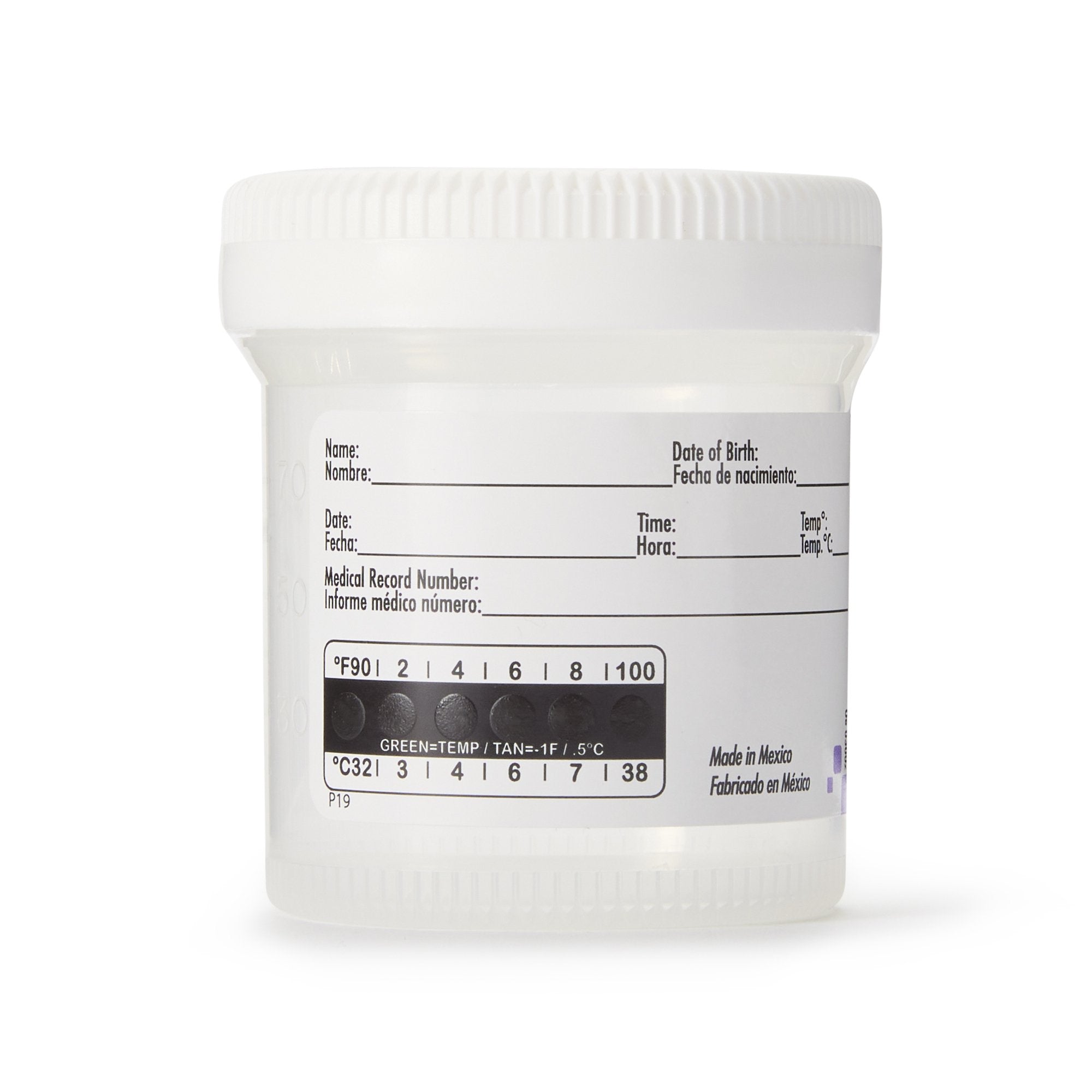 Samco Wide-Mouth Bio-Tite Specimen Container, 90 mL-Specimen Container Samco Wide-Mouth Bio-Tite 55 mm Opening 90 mL (3 oz.) Screw Cap Patient Information Sterile