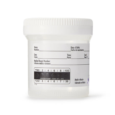 Samco Wide-Mouth Bio-Tite Specimen Container, 90 mL-Specimen Container Samco Wide-Mouth Bio-Tite 55 mm Opening 90 mL (3 oz.) Screw Cap Patient Information Sterile