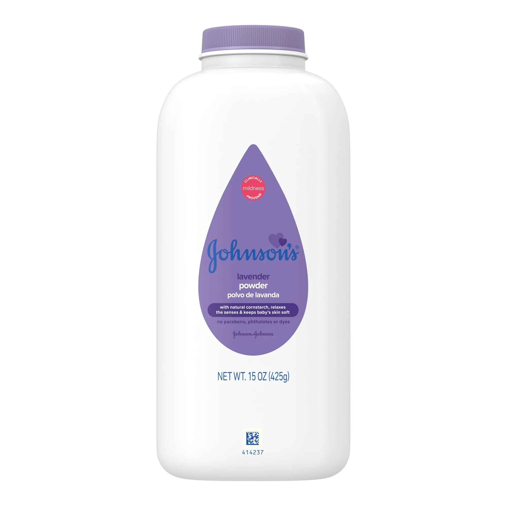 Johnson's Lavender Powder, Lavender and Chamomile Scent, 15 oz.-"Baby Powder Johnson's 15 oz. Lavender / Chamomile Scent Shaker Bottle Zea Mays(Cornstarch), Tricalcium Phosphate, Fragrance"